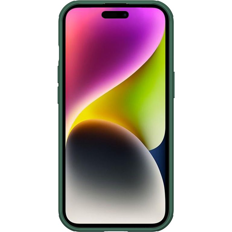 Etui Nillkin CamShield Pro do Apple iPhone 15, ciemnozielone